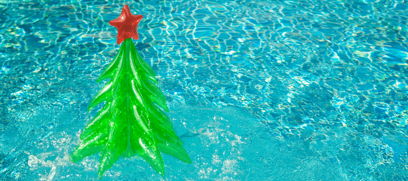 Floating Christmas Tree - Christmas Pool Decorations