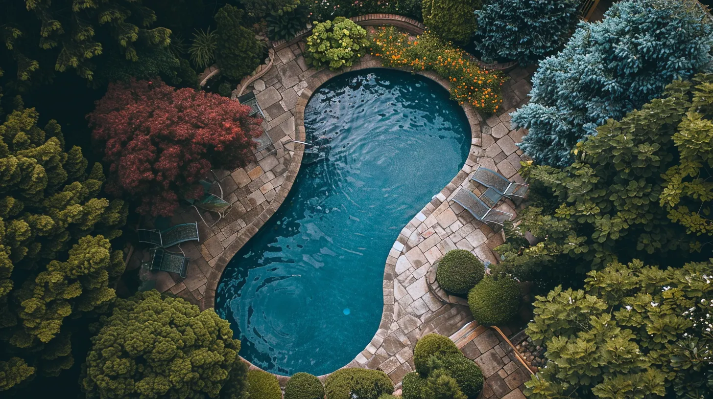 custom inground pool kidney shape