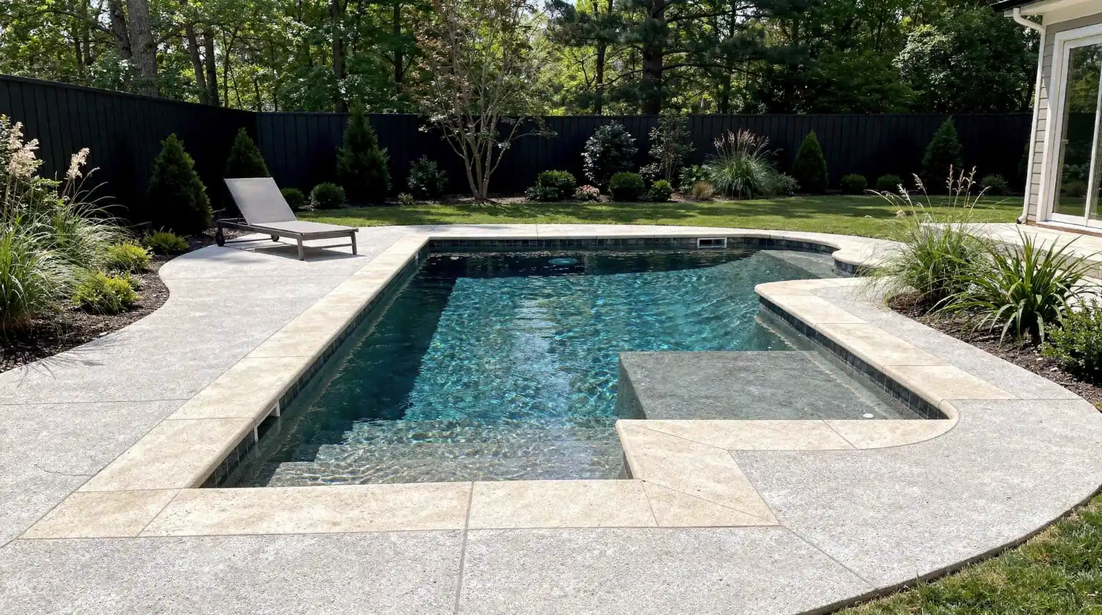 Concrete is prized for extreme durability and can be textured to stay cool and reduce
